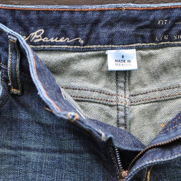 Eddie Bauer curvy stretchy bootcut jeans 8 - Picture 7 of 9